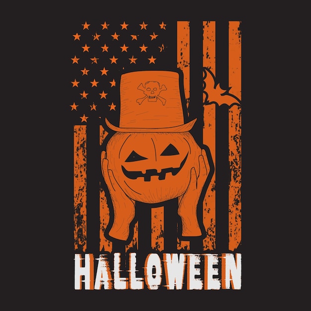 Vector halloween t-shirt design