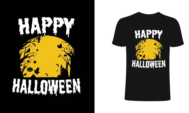 Halloween T-shirt design.