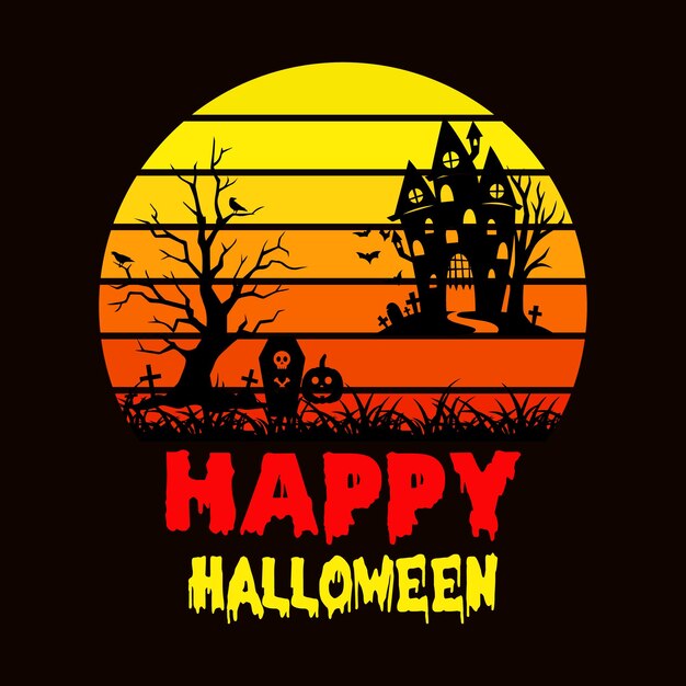 Halloween t-shirt design