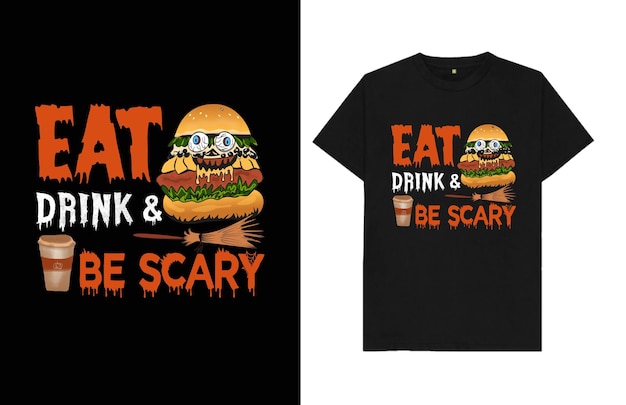 Halloween t-shirt, halloween illustration