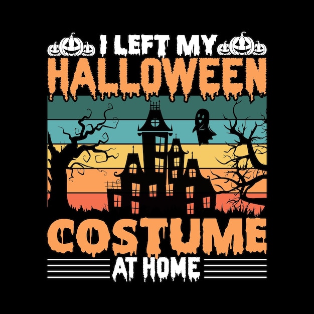 Halloween t-shirt ontwerp en vector