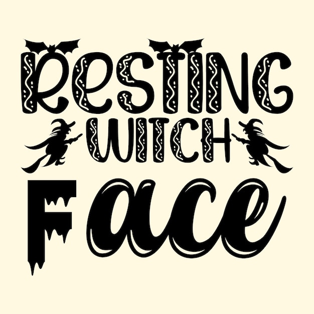 Halloween t-shirt ontwerp, hand getrokken belettering zin geïsoleerd op een witte achtergrond