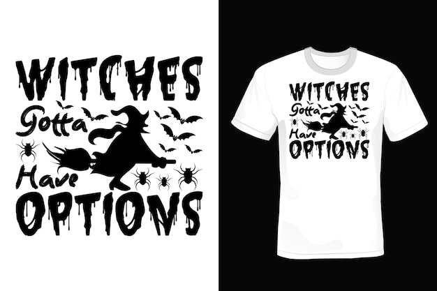 Halloween T-shirt ontwerp typografie vintage