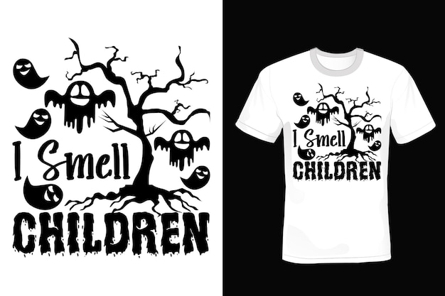 Halloween T-shirt ontwerp typografie vintage