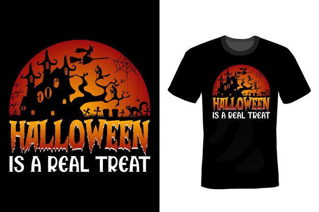 Halloween T-shirt ontwerp typografie vintage