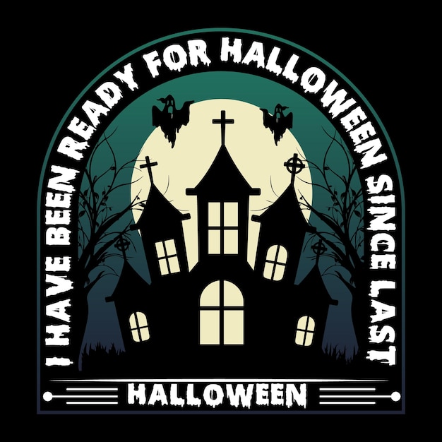 Halloween t-shirt ontwerp vector