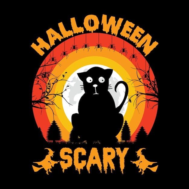 Halloween t-shirt ontwerp vector