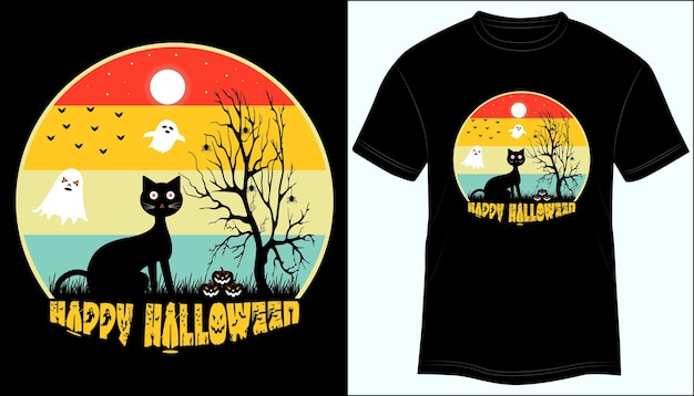 Halloween T-shirt ontwerp vectorillustratie