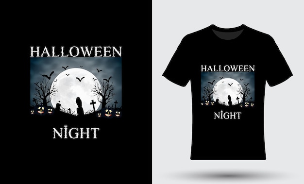 Halloween t-shirt ontwerpsjabloon. Halloween feest t-shirt ontwerp