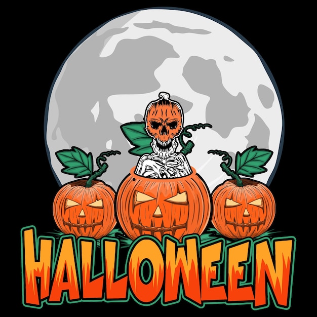 Halloween T-Shirt ontwerpsjabloon ((nieuw en creatief).