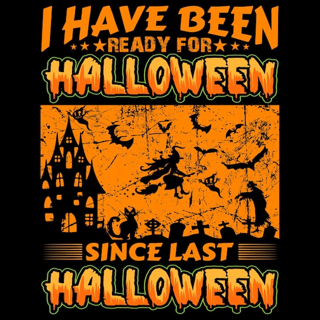 Halloween T-Shirt ontwerpsjabloon ((nieuw en creatief).