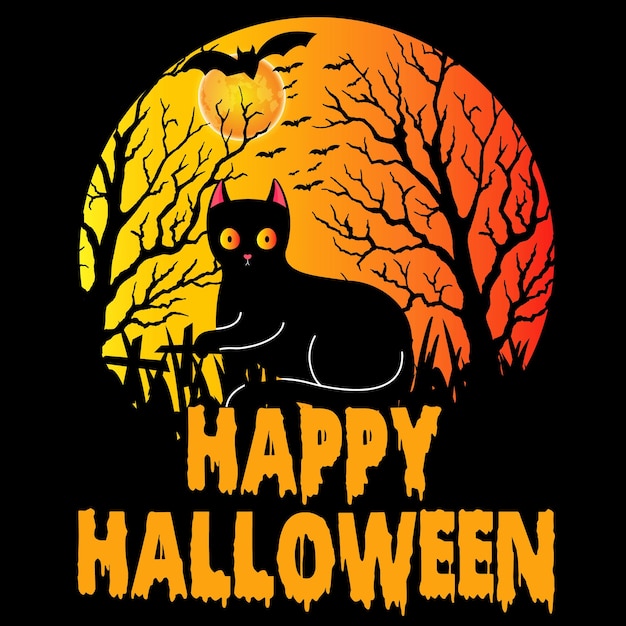 Vector halloween t-shirt's design