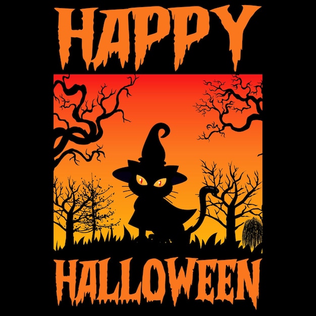 Vector halloween t-shirt's design