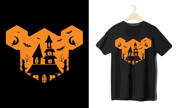 Vector halloween-t-shirt vectorontwerp