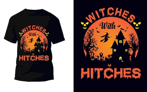 Vector halloween t-shirtontwerp