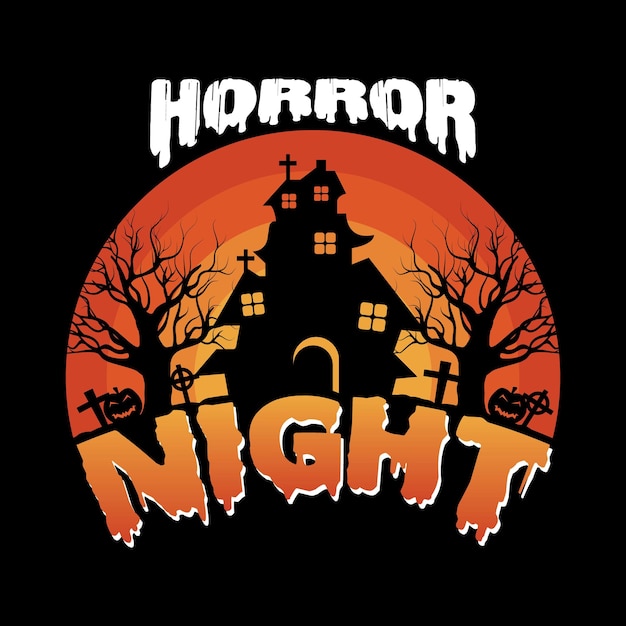 Vector halloween t-shirtontwerp