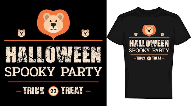 Vector halloween t-shirtontwerp