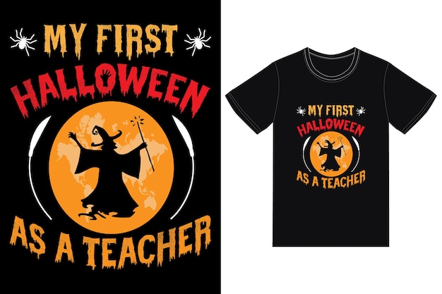 Halloween Teacher T-Shirt Design