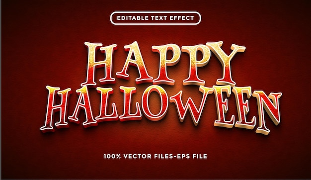 Halloween-teksteffect premium vector