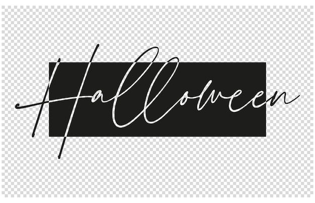 Vector halloween text on black background