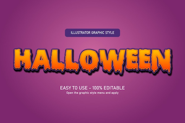 Halloween text effect