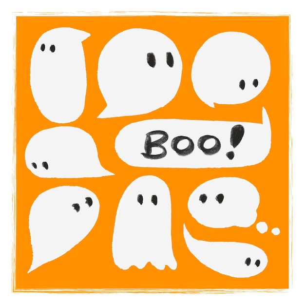 Halloween theme Speech bubble