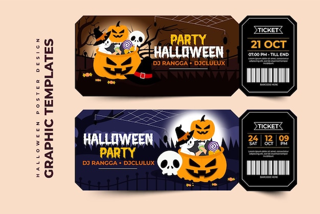 Halloween themed graphic design template easy to customize simple and elegant design