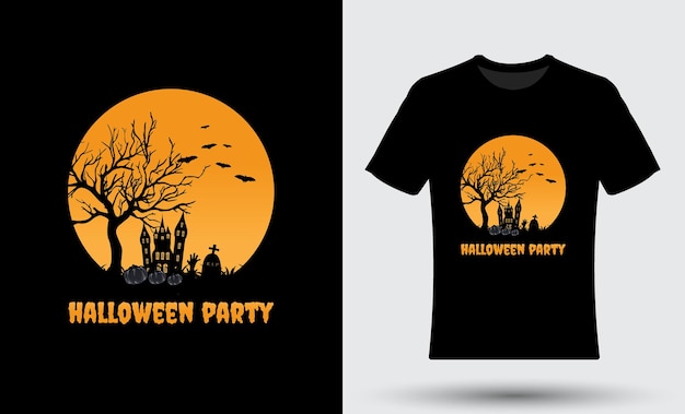 Tempo di halloween per il design della maglietta di halloween