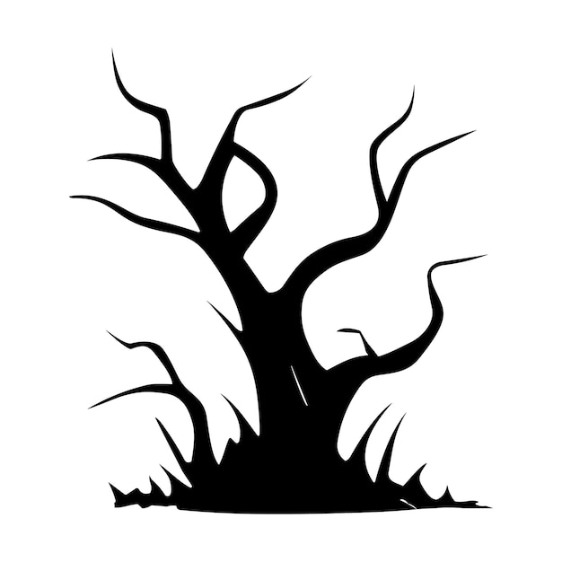 Halloween tree vector art design