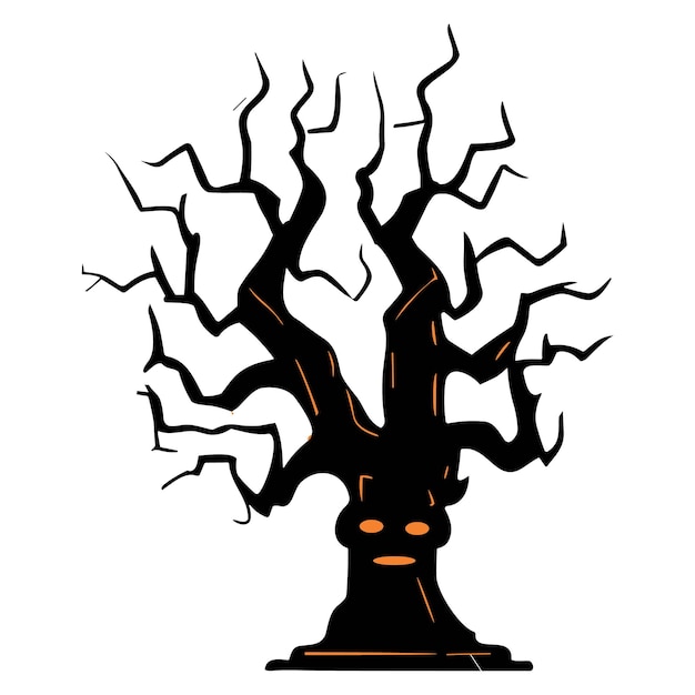 Premium Vector | Halloween tree vector art design