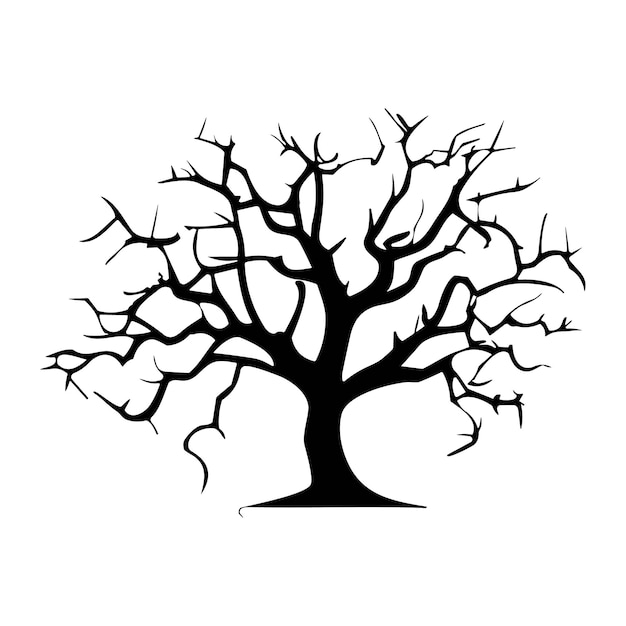 Halloween tree vector art design