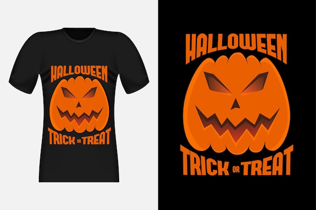 Halloween Trick or Treat Vintage retro T-shirtontwerp