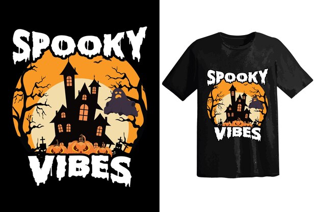 Vector halloween tshirt design