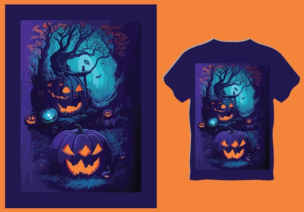 Vector halloween tshirt design