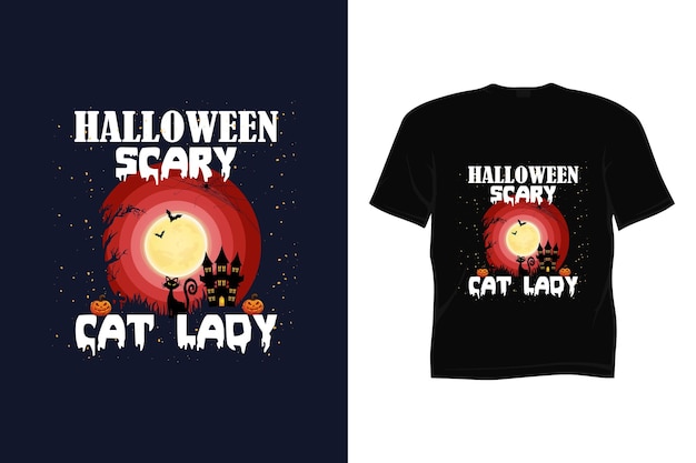 Вектор Дизайн футболки на хэллоуин