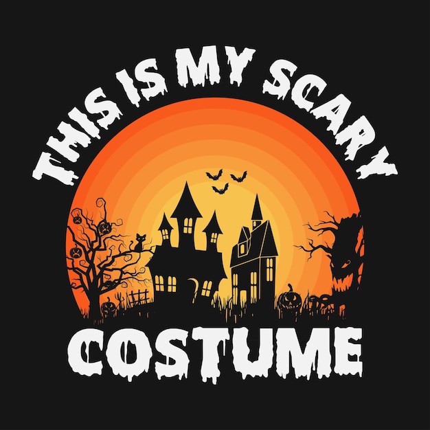 Vector halloween tshirt design