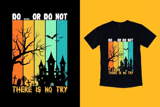 Halloween tshirt ontwerp premium vector