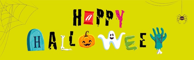 Vector halloween typo