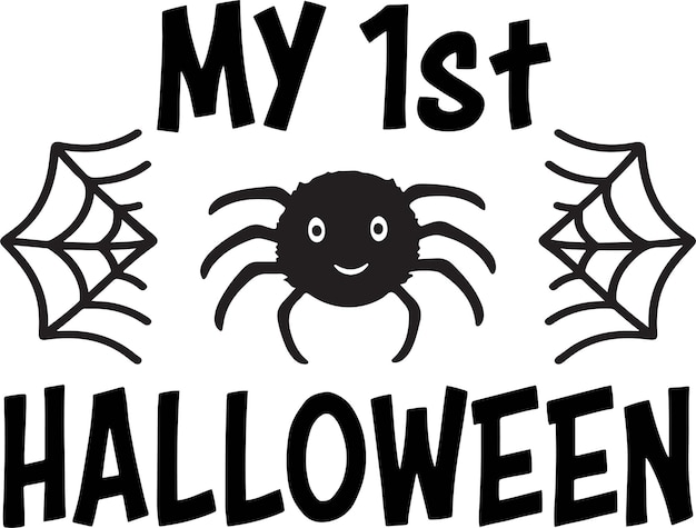 Halloween Typografie Ontwerp Afdrukken Voor T-shirt Banner Poster etc