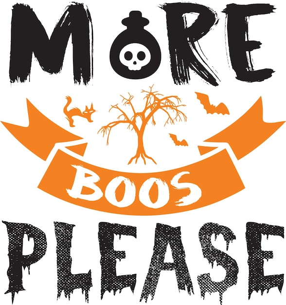 Halloween Typografie Ontwerp Afdrukken Voor T-shirt Banner Poster etc