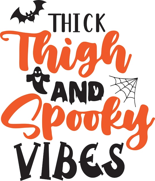 Vector halloween typografie ontwerp afdrukken voor t-shirt mok banner poster etc