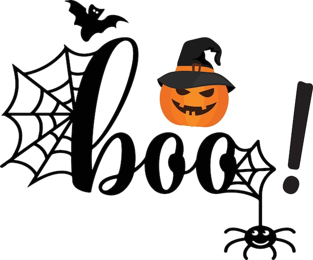 Vector halloween typografie ontwerp afdrukken voor t-shirt mok banner poster etc