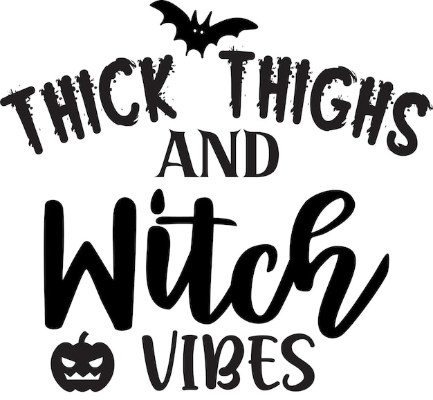 Halloween typografie ontwerp afdrukken voor t-shirt mok banner poster etc