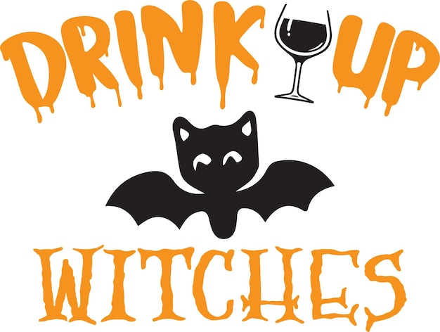 Halloween typografie ontwerp afdrukken voor t-shirt mok banner poster etc