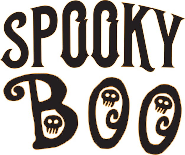 Vector halloween typografie ontwerp afdrukken voor t-shirt mok banner poster etc