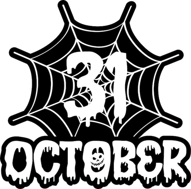 Halloween Typografie Ontwerp Afdrukken Voor T-shirt Mok Banner Poster etc