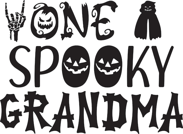 Halloween Typografie Ontwerp Druk voor T-shirt Banner Poster enz