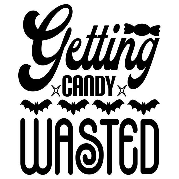 halloween typografie t-shirtontwerp