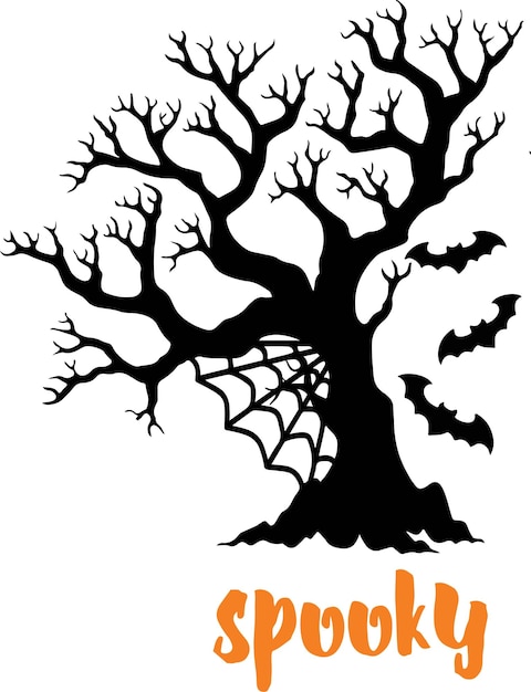 Halloween Typography Design Printing For T shirt Banner Poster etc