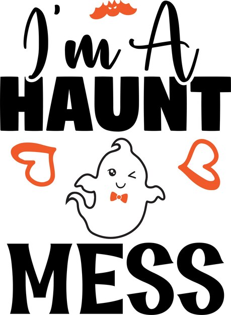 Halloween Typography Design Printing For T shirt Mug Banner Poster etc